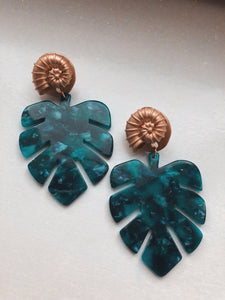 Pendientes Monstera